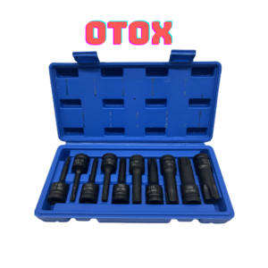 Bộ Đầu Khẩu Vặn Ốc Hoa Thị T (10 Chi Tiết) - Thép Cr-MO Chuyên Dụng Cho Súng Hơi