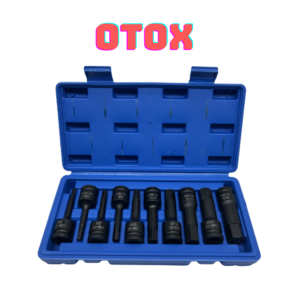 Bộ Đầu Khẩu Vặn Ốc Lục Giác H (10 Chi Tiết) - Thép Cr-MO Chịu Lực Cao Cho Súng Bu Lông