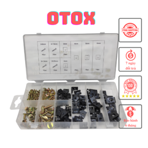 Hộp ốc vít kẹp U-CLIP 170pc OTOX