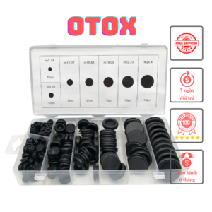 Cao su Grommet Bộ lỗ cắm tường lửa Bộ dây điện trên ô tô 170PC OTOX