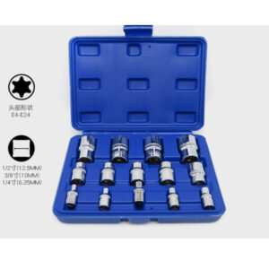 Bộ khẩu E 14 chi tiết, bộ tuýp áo 6 cạnh loại tuýp E 14 chi tiết OTOX
