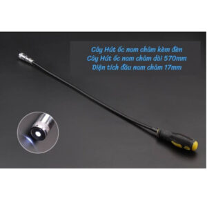 Cây hút ốc dẻo nam châm có đèn, cây nam châm hút ốc rơi OTOX