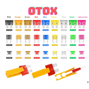 Cầu chì ô tô xe máy thập cẩm 300 cái OTOX Phụ Tùng Phụ Kiện