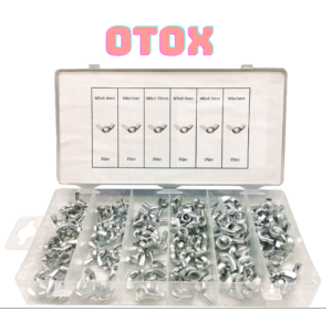 Hộp đai ốc 2 cánh vặn tay 150pc OTOX