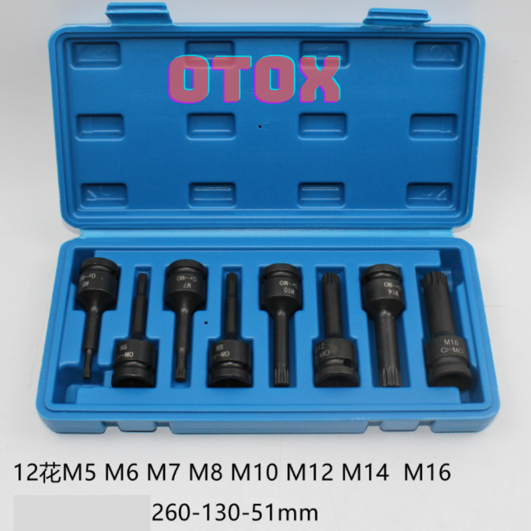 Bộ tuýp đầu khẩu M CRMO 8 chi tiết